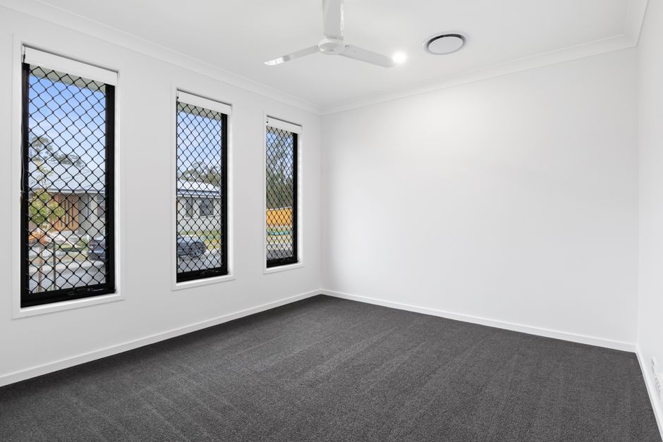 Residential investment property in an Australian suburb with a for-lease sign